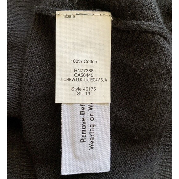 Madewell Black Button Up 100% Cotton V Neck Long Sleeve Cardigan Size XS New - Picture 5 of 8